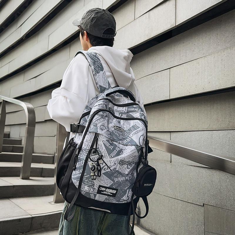 Japanese Large-Capacity Schoolbag Male College Student Leisure Sports Computer Travel Bag Lightweight Backpack Junior High School Backpack