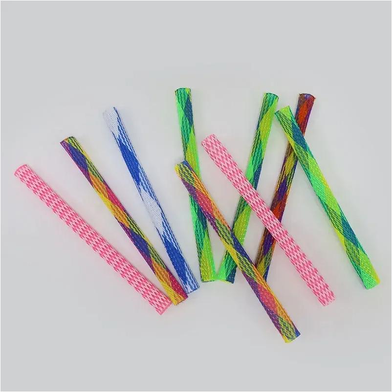 10/Bag Cat Spring Toy Stick Free Folding Spring Shape Multicolor Cats Bounce  Play Toy Pet Training Toy Random Color Mascotas