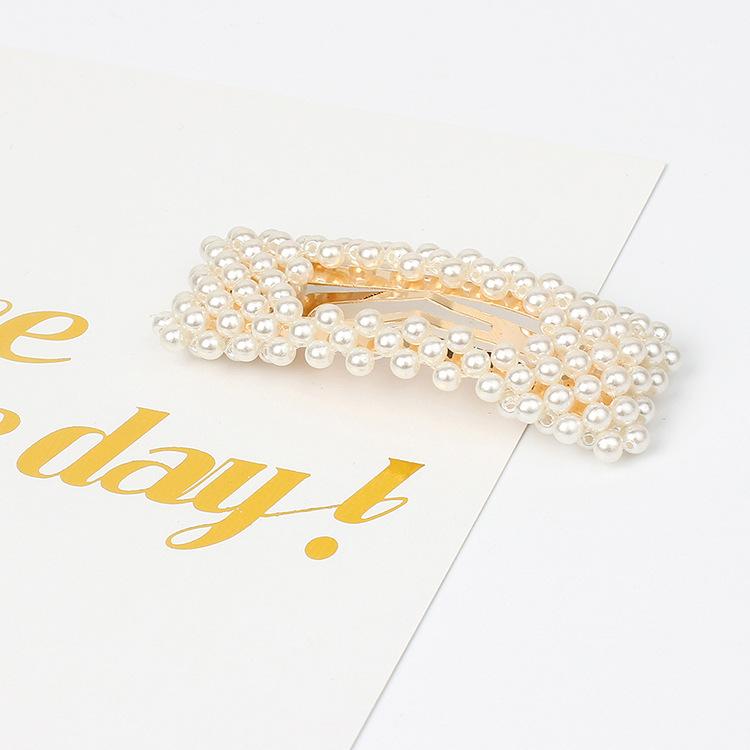 Der gleiche neue Stil Shufan Pearl BB Clip, einfacher Pearl Clip Pony Clip Edge Clip Top Clip