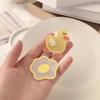 1/2pcs Acrylic Cute Egg Duck Hair Clip for Girls Side Bangs Fringe Clips Versatile Scrambled Egg Hairpin Hair Accessories