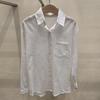 Shop   Women S baSic Striped Collared looSe Fit Shirt White 21dS Wbl 5127