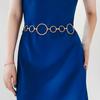 Luxury Women's Waist Chain Large Circle Shape Hollow Ring Waist Chain  Fashion Accessories Belt