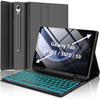 Samsung Tablet S9 FE 10.9" Protective Case with Seven-Color Backlit Detachable Bluetooth Keyboard