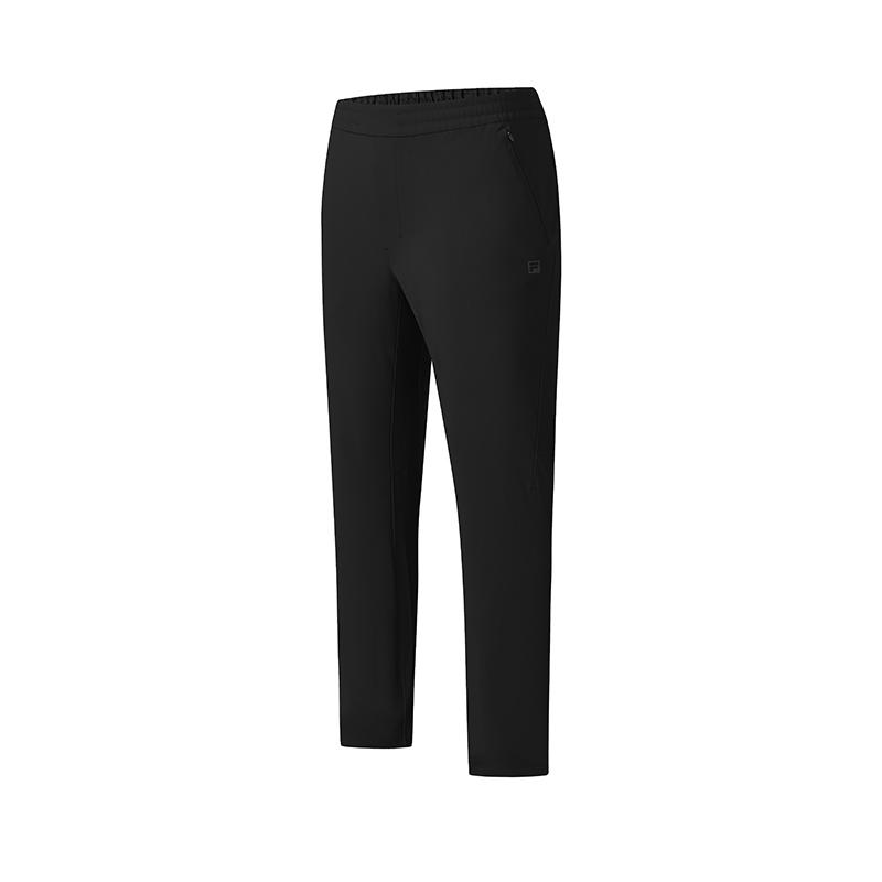 FILA A.P. Series Fashion Versatile Casual Simple Comfortable Knitted Sports Pants Men bottoms Deep-Black A11M521619F-BK