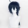 LAOBAO Vanitas Cosplay Wig, Heat-Resistant, Black, Long, Curly Hair, Costume Accessory, Perfect for Parties, Halloween, School Festivals, and Events