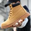 High-top Labor Insurance Shoes Anti-smashing, Steel Head Breathable Waterproof Safety Shoes, Construction Worker Safety Shoes