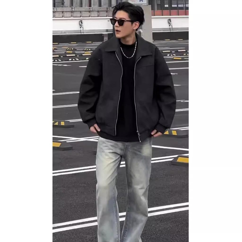 Leather Jacket, Handsome Short Jacket for Men To Wear with Autumn and Winter Baseball Uniforms