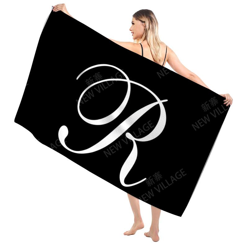 Bathroom Bath towel for adults sauna Large beach towel Gym towel Large hotel woman shower quick drying microfiber simple letter