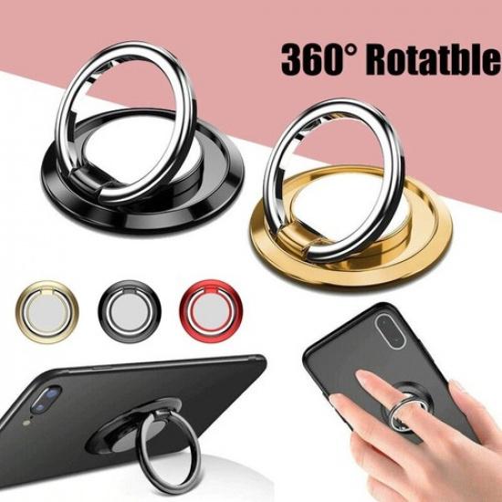 Finger Ring Holder Stand Grip 360° Rotating For Cell Phone Car Magnetic Mount