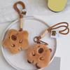 Plush Pufferfish Keychain Pendant with Lanyard Cartoon Animal Bag Charm Keyring Decoration Accessories for Women Girl
