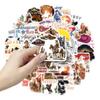 50pcs Retro Western Cowboy Cultural Stickers for Journal, Suitcase, Notebook, Refrigerator Decoration