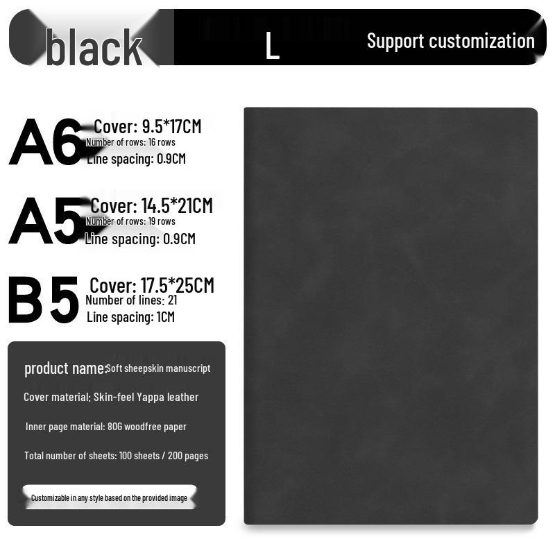 Custom Logo A5 Notebook with Buckle - Learning Planner, Office Business Stationery, Record Book, Gift Box