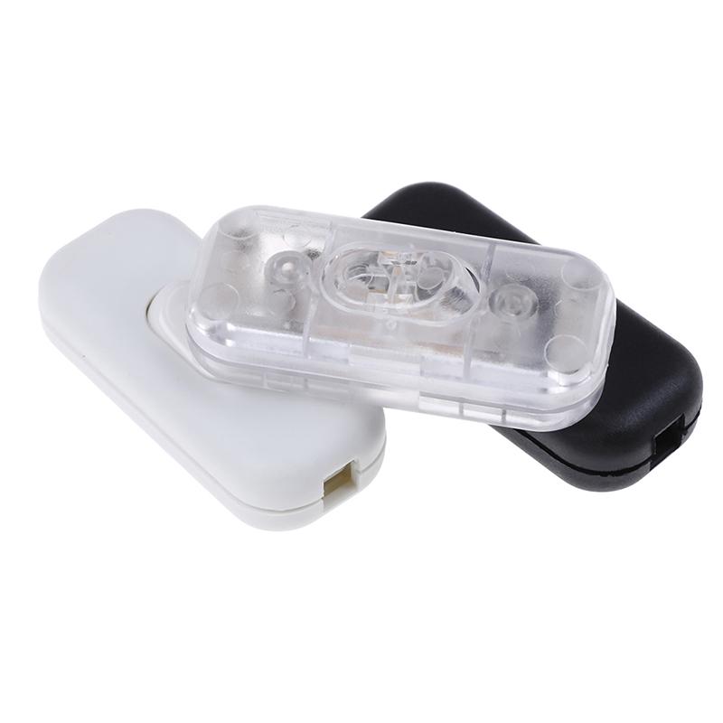 1 Pcs On/Off Inline Switch Inline Table Lamp Desk Light Cord Cable Switch 250V 6A