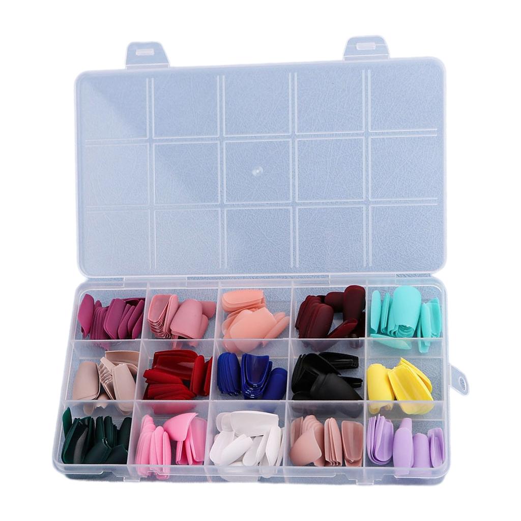 Fake Nails Acrylic Nail Tips Square/Almond/Stilettos/Coffin False Nails 360pcs Full Cover Artificial Nails with Case