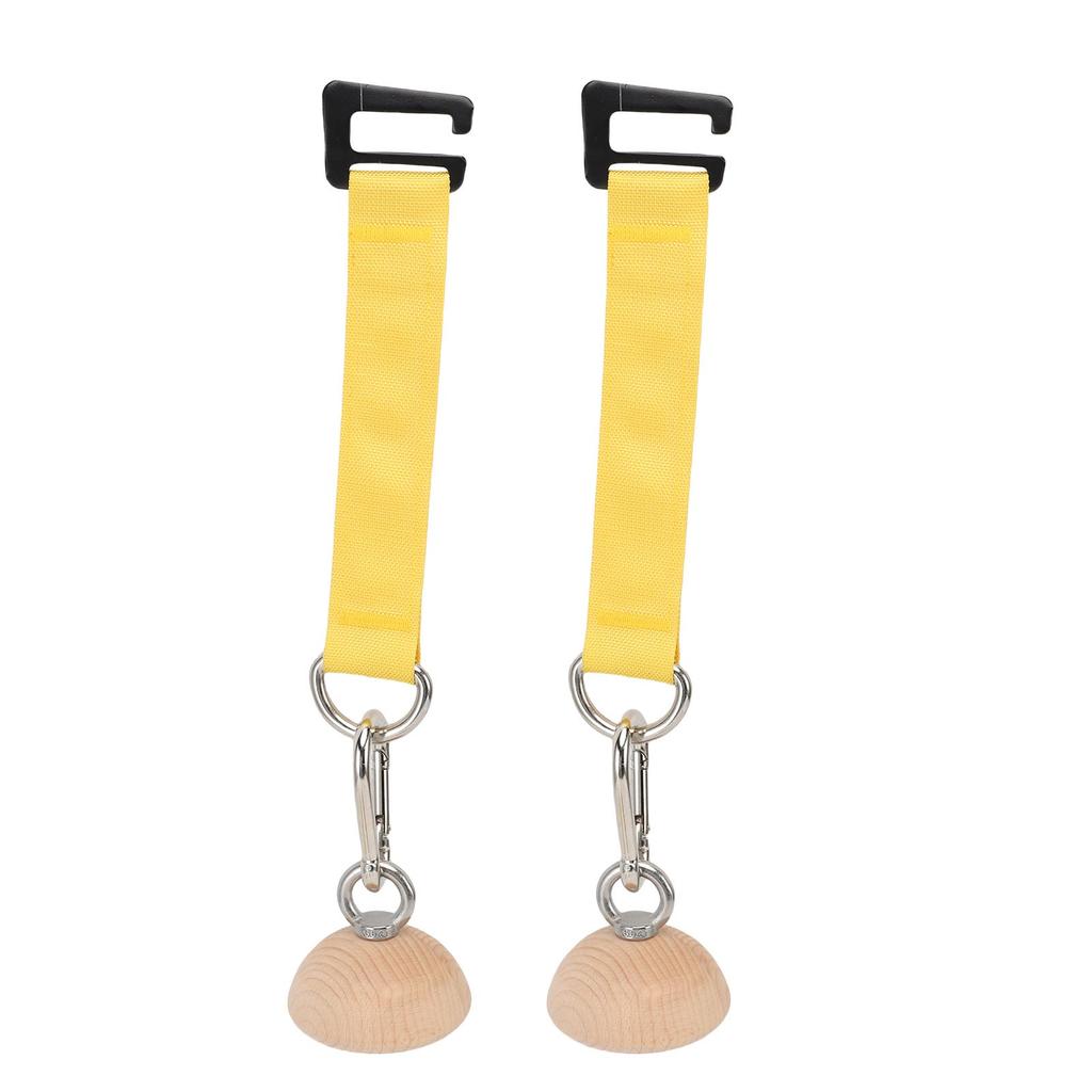 75mm Pull Up Ball Grip Bottom Flat Half Sphere Shaped Portable Multifunctional Wooden Grip Ball for Rock Climbers