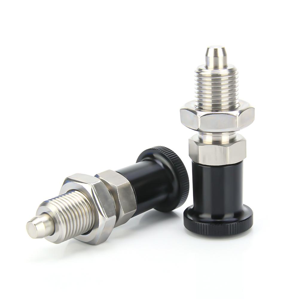 Rückzug & Rast Typ Indexbolzen Indexierkolben ,Feingewinde ,Aluminiumknopf,Edelstahl & Kohlenstoffstahl Knopfkolben