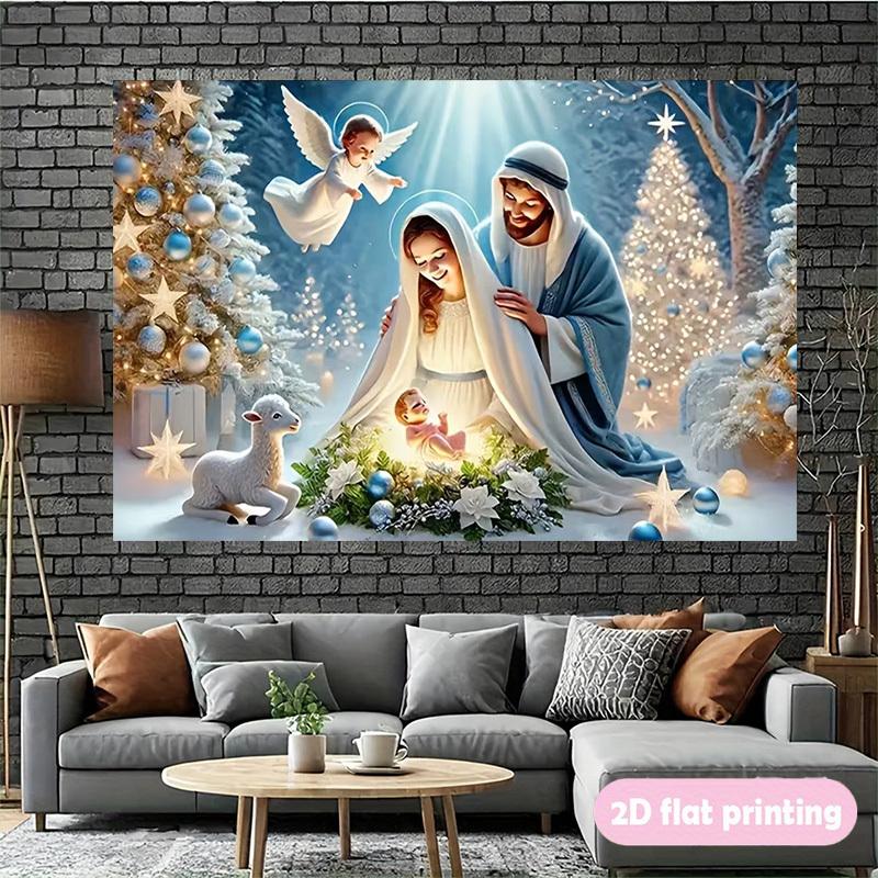 1Pcs Nordic Style Christmas Theme Decoration Background Winter Backdrop Decorations For Photo Studio Photo Booth Party