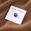 New 54color Matte Silk Scarf Hijab Magnet Brooch Strong Magnetic Buttons Round Shawl Dual-use Collar Clip Cufflinks