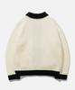 Vastic Colorway Zip-Up Knit_White / Black