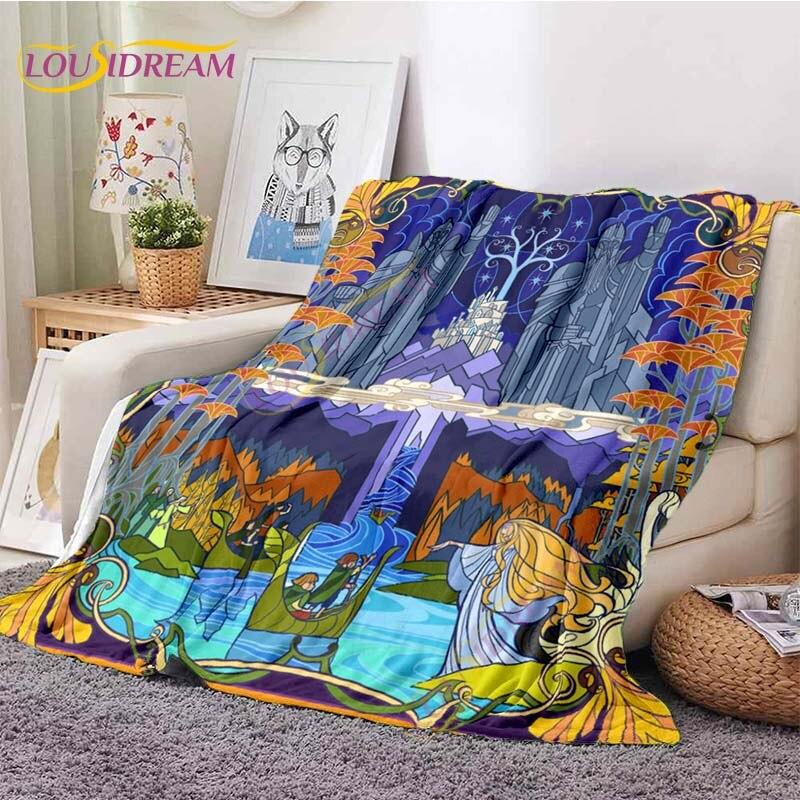 

Ковдра з художнім малюнком із 3D-друком Ковдра з магічною плівкою Фланелева ковдра «Володар перснів» Ковдра для ковдр «Чарівник» Ковдри для диванів для дітей 150x200cm