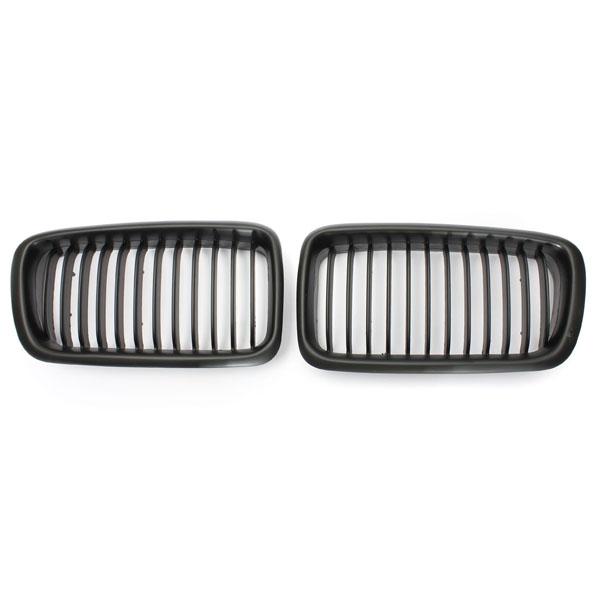 RM-CAR Pair Front Kidney Grille Single Slat Grill Grille For BMW E38 7 Series 4-Door 740i 740iL 750iL 1998-2001 Racing Grills