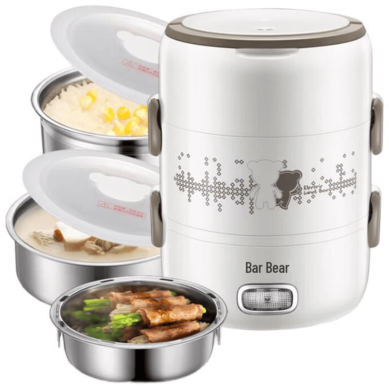 Bear Portable Electric Steaming Lunch Box CN plug (adapter included)
