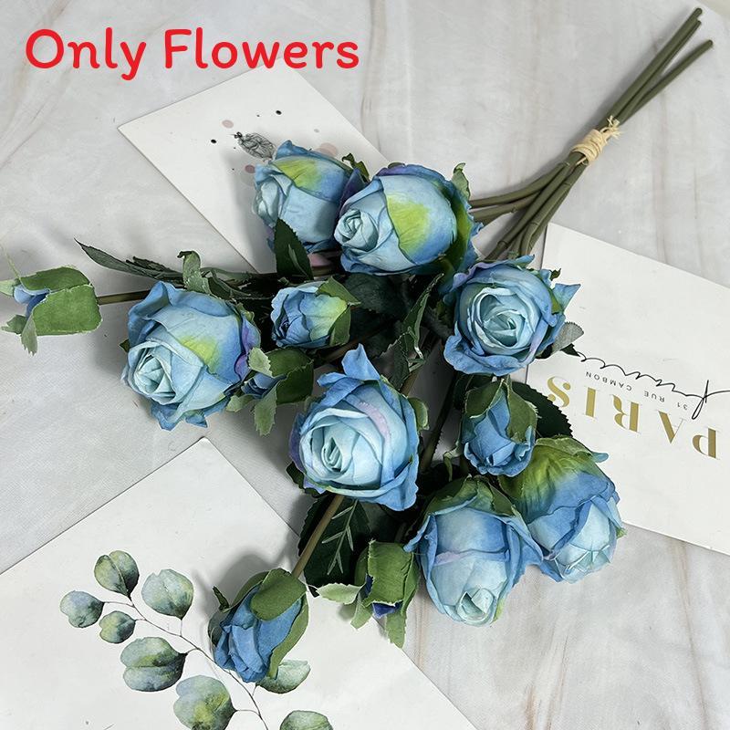 Rose Artificial Flower Bouquet For Wedding Decorations And Photography Props