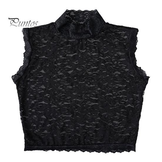 Breathable Fake Collar Turtleneck Hollow Out Flower Embroidery Detachable Shirt Design Clothing False Accessories Lady Lace for Daily Life Decoration