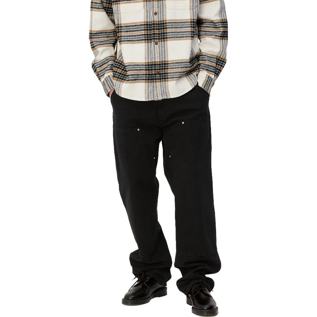 Carhartt WIP SS24 Double Knee Pant Solid Color Work Straight Leg Pants Men pants I031501-89-3K