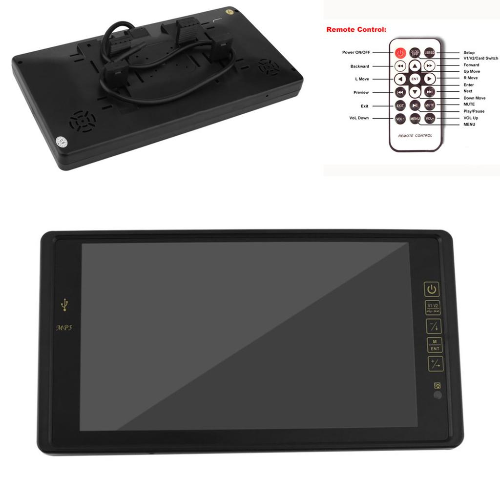 TFT LCD 800x480 HD 720P 9 Inch Car FM Mp4 MP5 Video Player Auto Parking Monitor Support Rear Camera SD USB Flash...