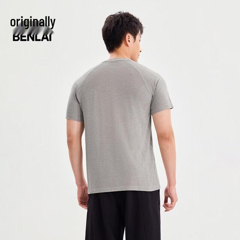 Benlai Men's Round Neck Raglan Sleeve Sports T-Shirt