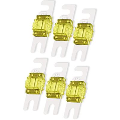 Pack Of 6 20 A Fuses For Car Marine Audio Video System Electronic Fuse