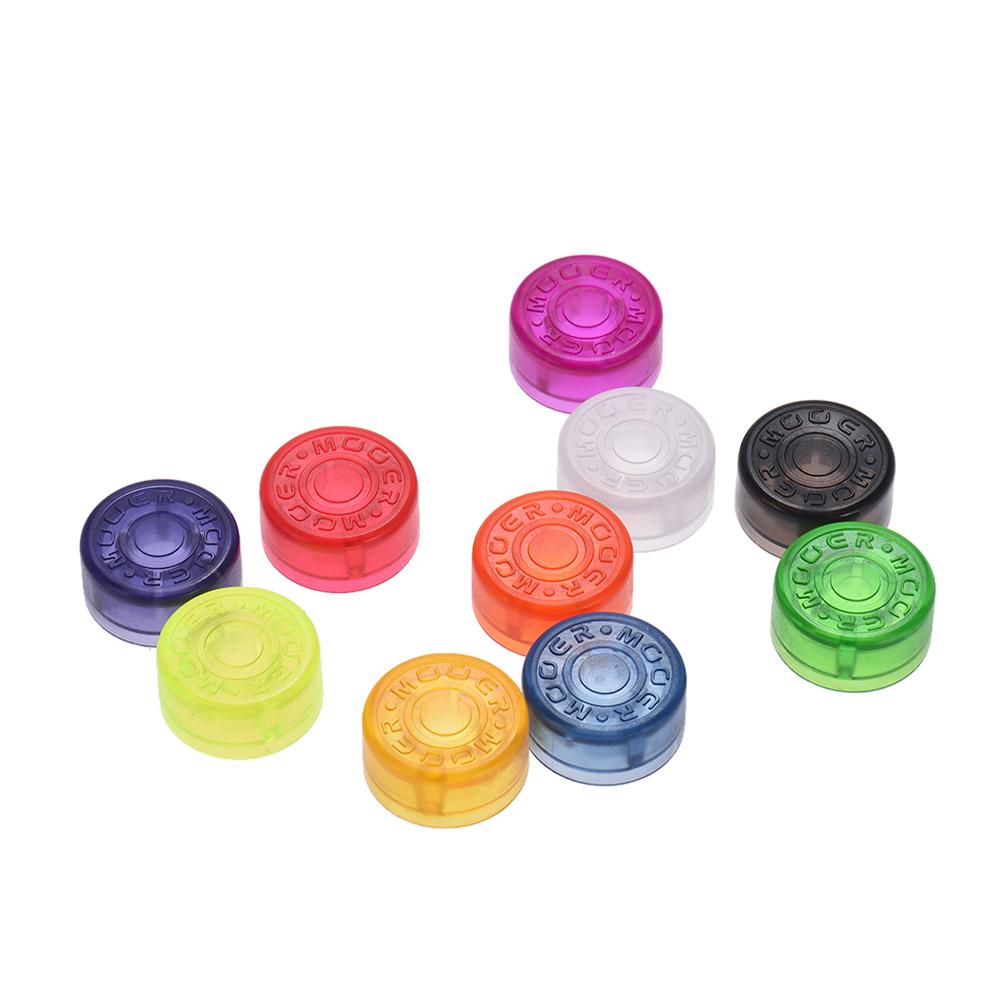 10pcs Footswitch Topper Protector Colorful Plastic Bumpers for Guitar Effect Pedal(Random Color Delivery)
