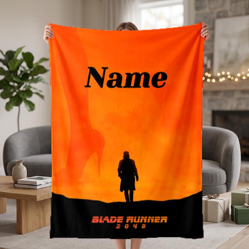 Blade Runner Custom Flannel Blankets Soft Warm Cozy Throws for Home Decor Holiday Gifts