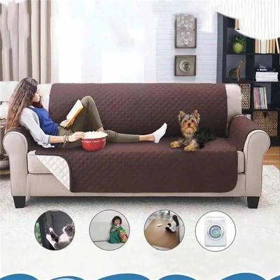 1/2/3 Sitzer Schutz Wasserdichter Sofabezug Gesteppt Abriebfester Couchbezug für Hund Haustier Kinder Sofabezug Kissen Integrierter Doppelseitiger Sofabezug Zuhause