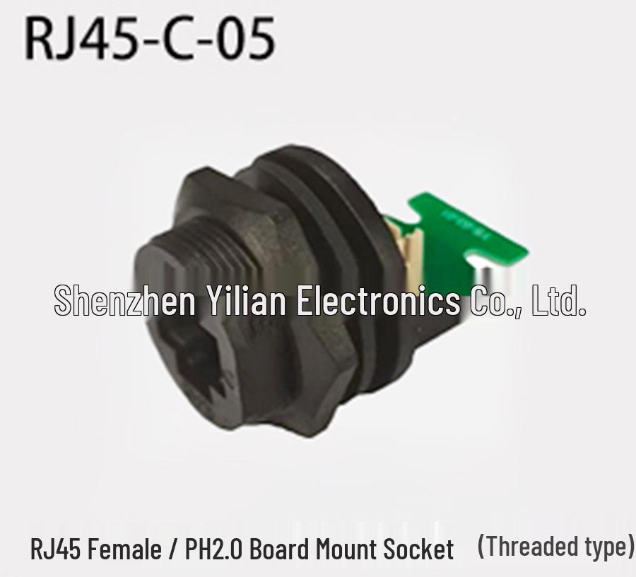 Waterproof RJ45 Connector Plug CAT5e/CAT6a Gigabit IP67/IP68 Front/Rear Panel Mount