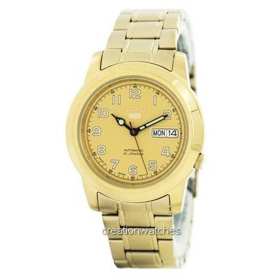 

Восстановленные мужские часы Seiko 5 Automatic 21 Jewel Сделано в Японии SNKK38 SNKK38J1 SNKK38J золотой