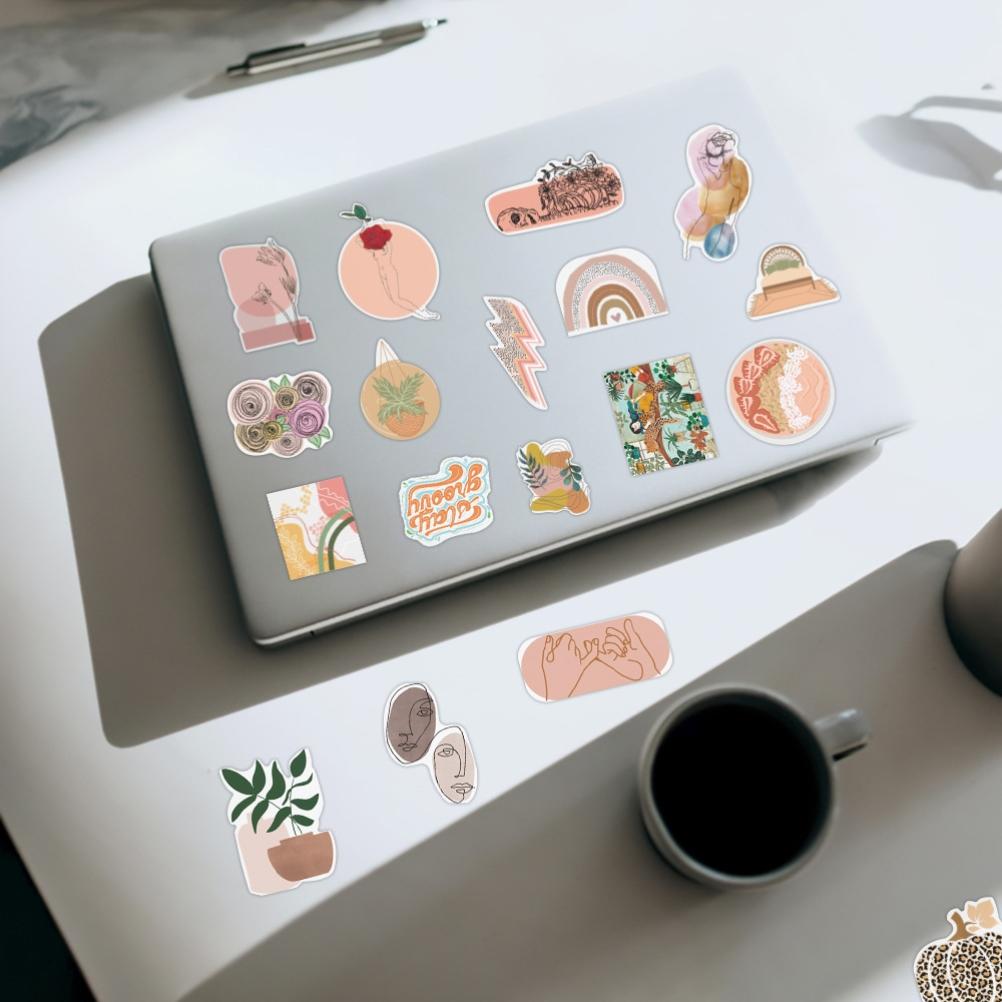 100Pcs Boho Stickers Waterproof Stickers for Laptop Phone Water Bottle Computer Luggage Helmet