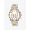 Relógio Oversized Lennox Pavé Bicolor MK9150