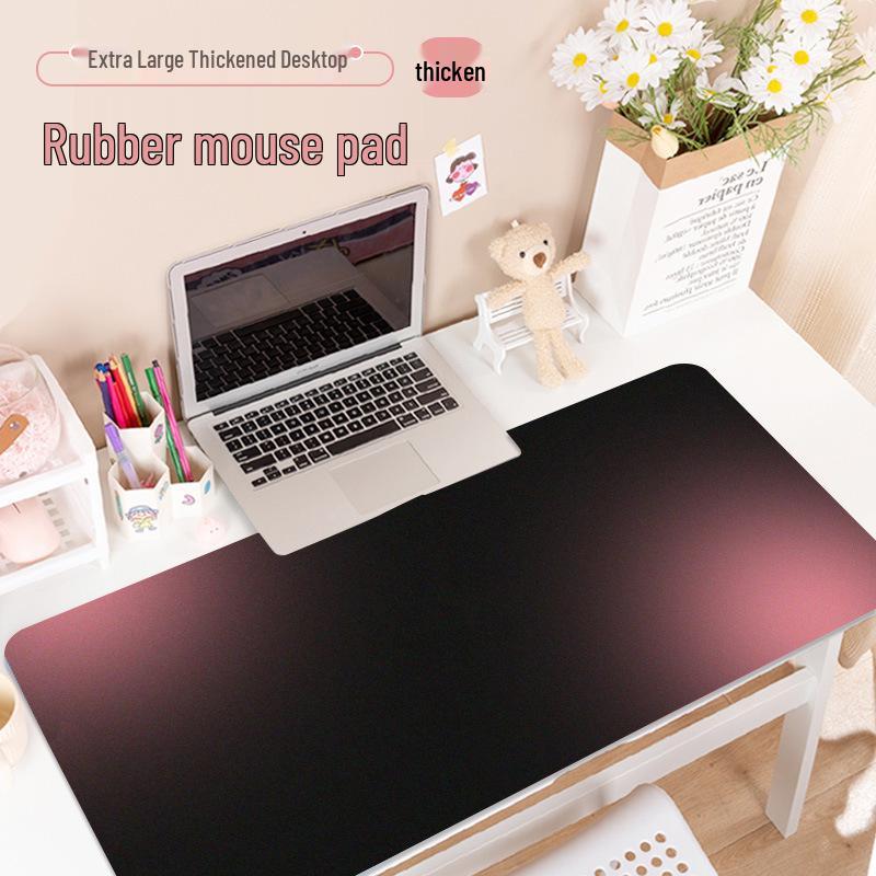 Morandi Black and Pink Gradient Extra-Large Mouse Pad for Esports and Office Desks