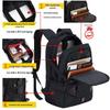 Swiss Men's Large Capacity Waterproof Travel Backpack - Lightweight Laptop Bag for High School Students