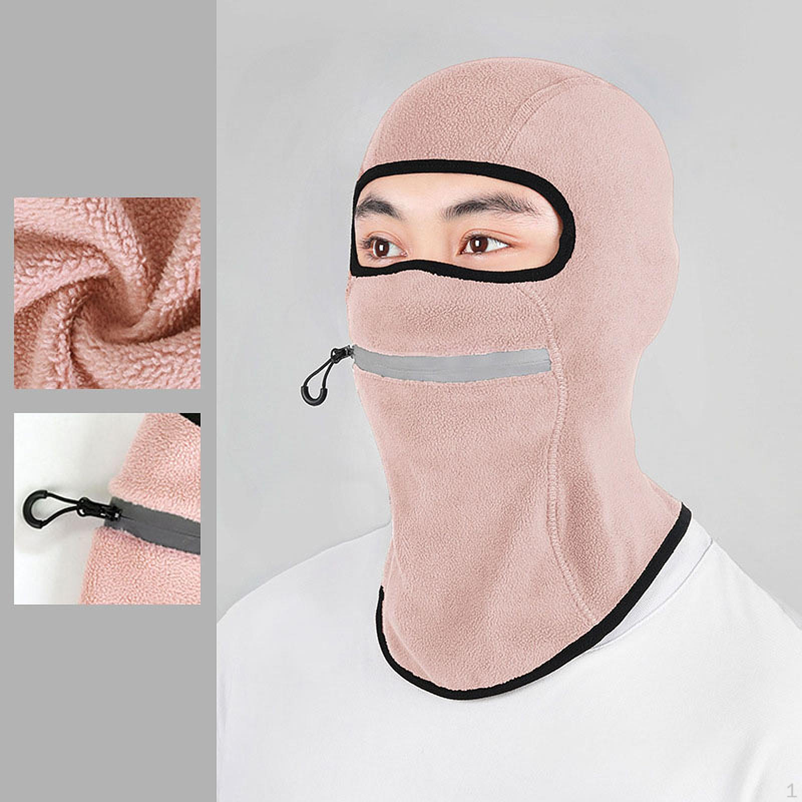 

Балаклава маска для лица лыжный чехол для головы ветрозащитная шапка полный сохранить тепло для розовый