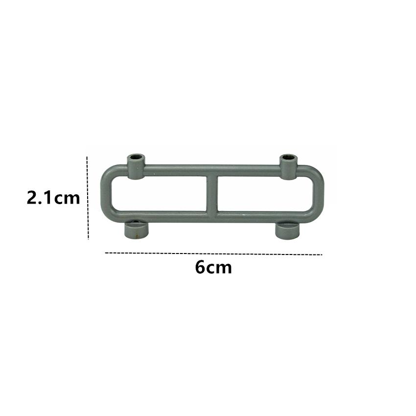 Assembles Particles 2486 Repair Railings 1x8x2 Train track Guardrail Fence Building Blocks Safety Fence MOC Construction Bricks