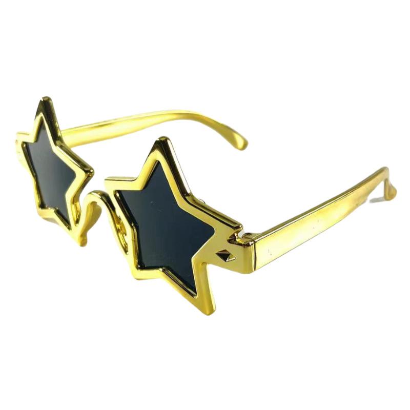 Creatieve Pentagram Decoratieve Brillen Goud Zilver Trend Bal Feest Foto Props