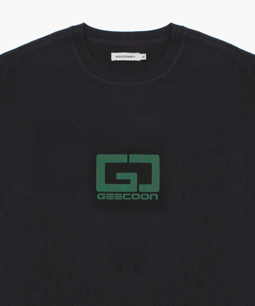 Jikun Symbol Logo Print Short Sleeve T-Shirt Gee236-101 Black