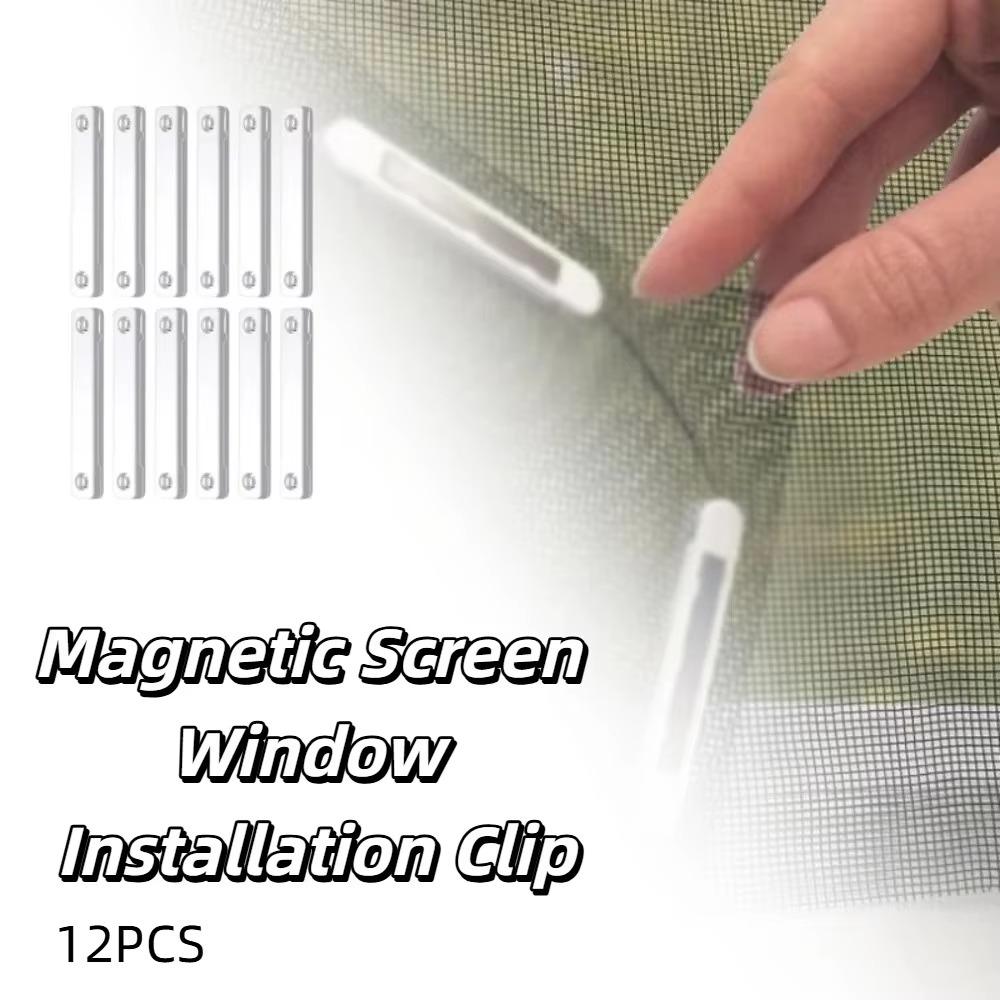 1set Cut And Adjustable Size Magnetic Window Screen Anti-Insect Fly Screen Home Windows