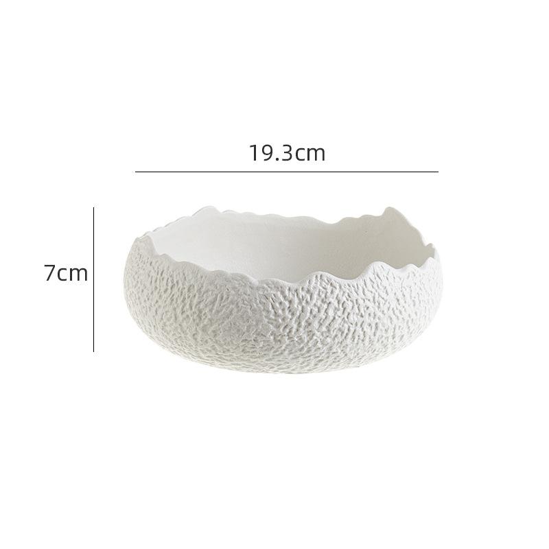Ceramic Dinner Plate Restaurant Thick Soup Salad Bowl Pasta Bowl Snack Plate Dessert  Sashime Display Plate Ceramic Tableware