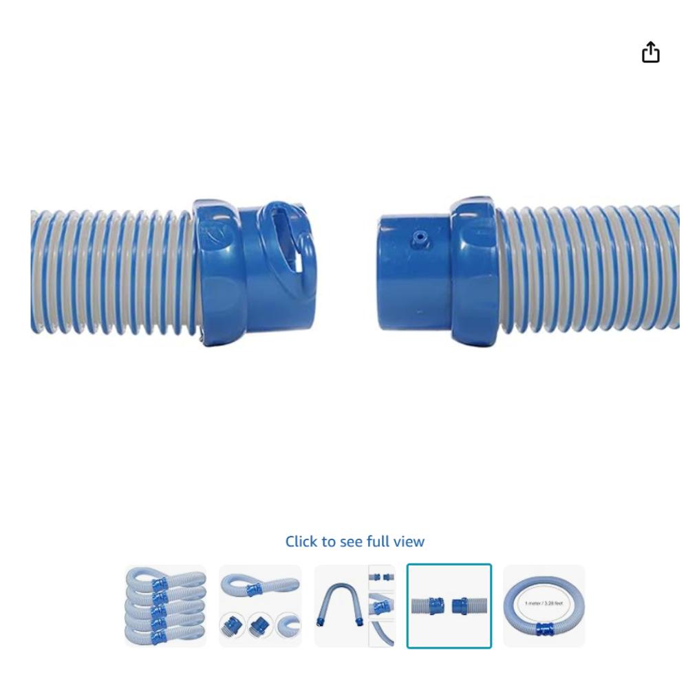 Pool Systems R0527700 1m Twist Lock Hose Replacement Kit Compatible with Zodiac X7 T3, T5, Mx6 Mx8 Pool Cleaning Hose, Zodiac Pool Hose (Pack of 5)
