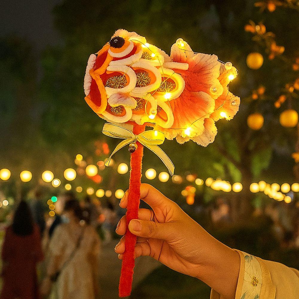 Handmade Handheld Goldfish Lantern Cute Carp Lantern Chinese Fish Lantern  New Year