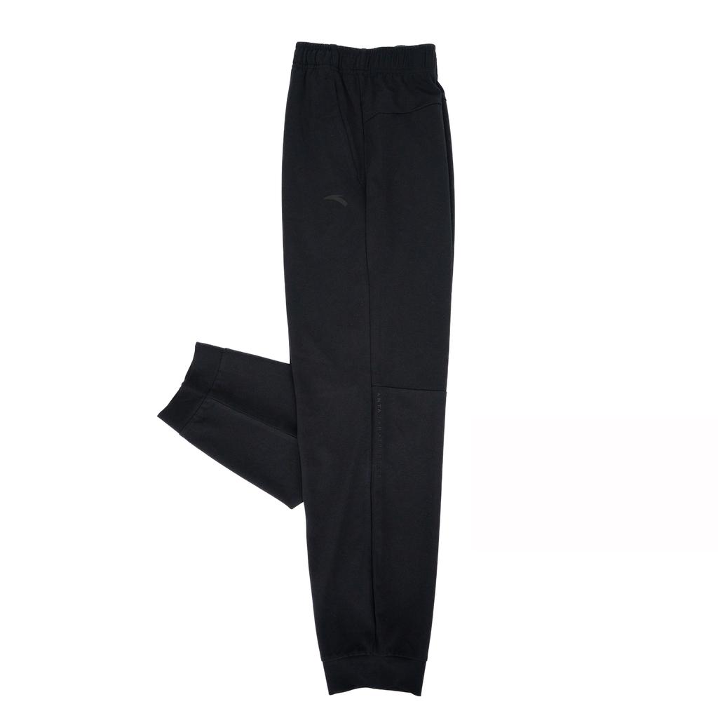 Anta Knitted Fabric Sports Pants Men's Basic Black 152537303-1